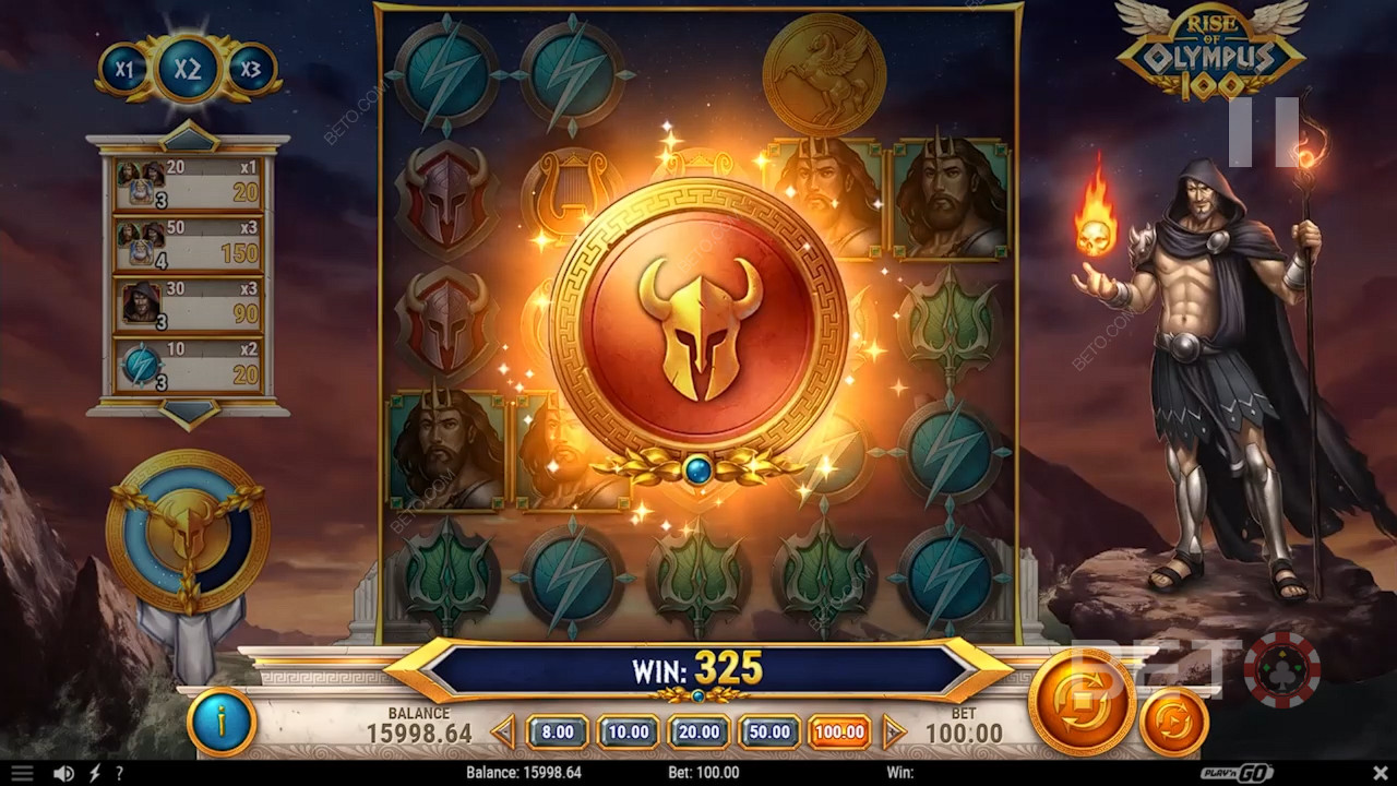 ライズオブオリンパス100のボーナス機能解説