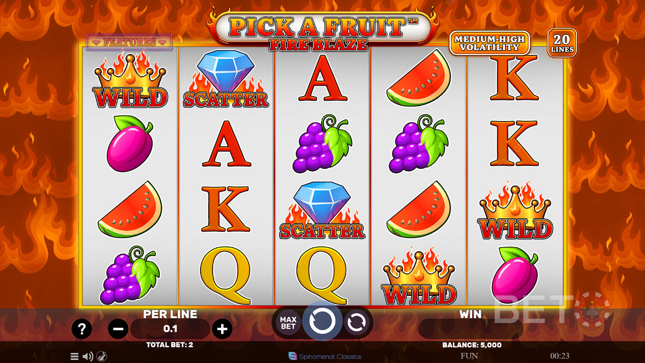 Pick A Fruit Fire Blaze 無料プレイ