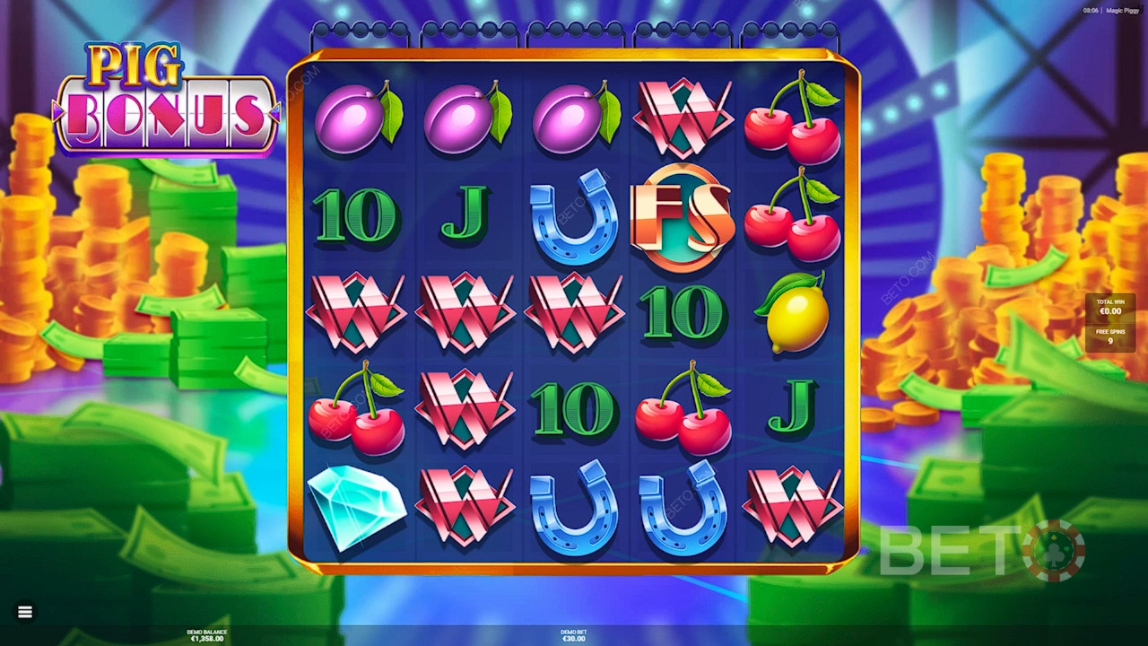マジックピギースロットで賭け金の7,500倍を獲得しよう！