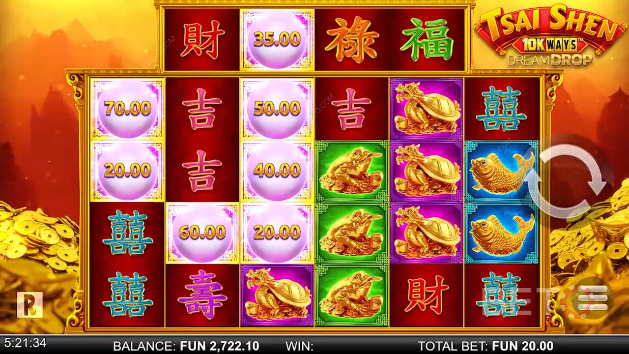 財神10Kウェイズドリームドロップ：BETO Slotsレビュー