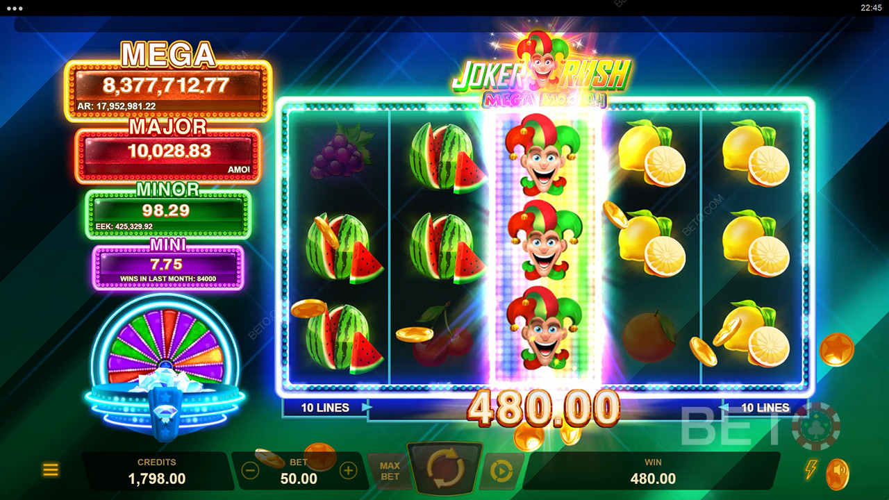 ジョーカーラッシュメガムーラ：BETO Slotsレビュー