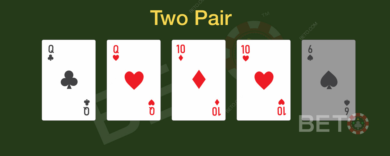 ポーカーで2ペアを正しくプレイするのは難しいです。