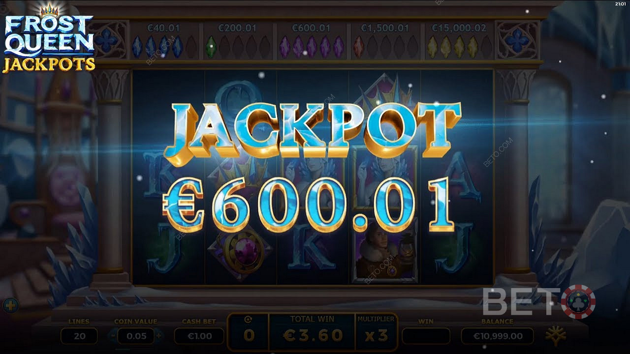 Frost Queen Jackpotsで600ユーロ相当のジャックポットをゲット