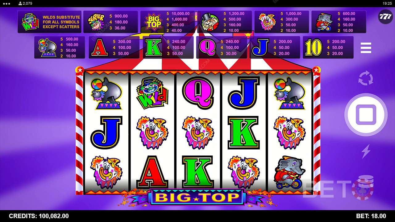 Big Top 無料プレイ