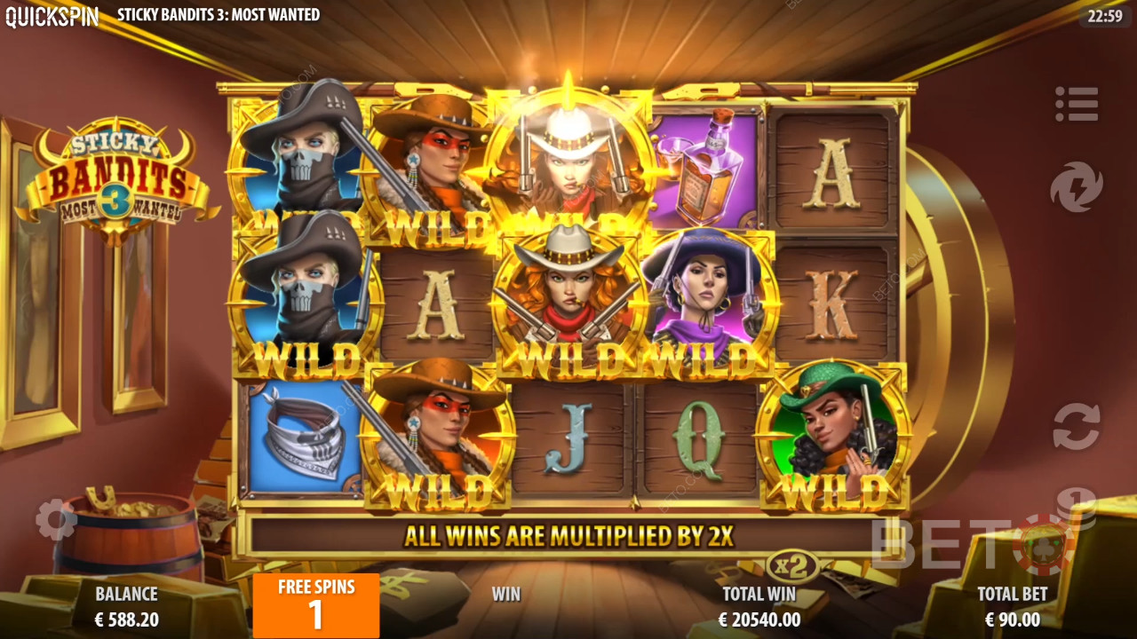 「スティッキー・バンディット3」BETO Slotsでレビュー