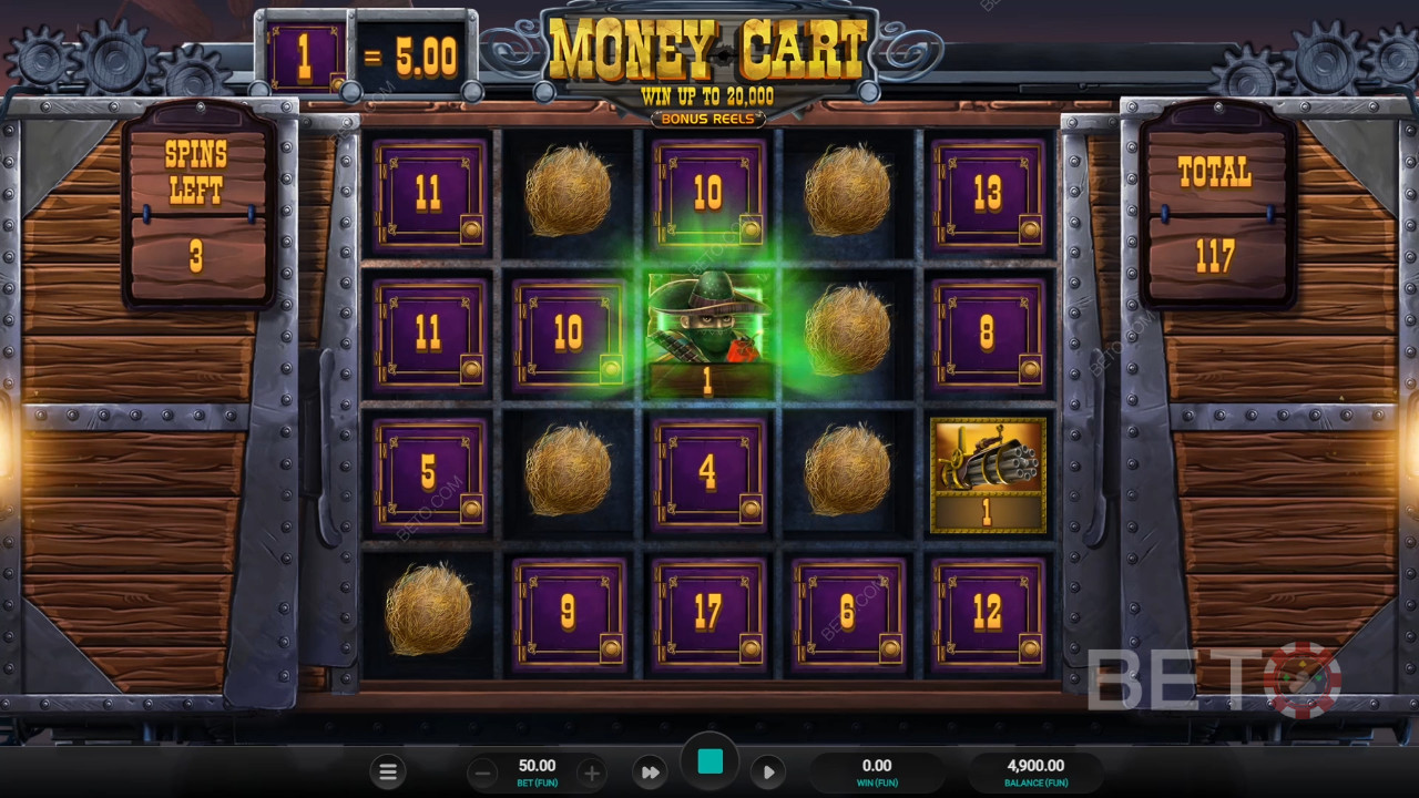 マネーカート ボーナスリールの評価 - BETO Slots