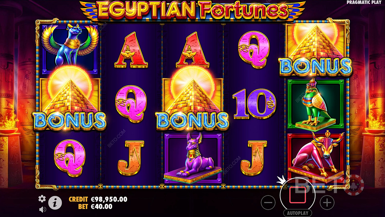 BETOスロットによるEgyptian Fortunesのレビュー