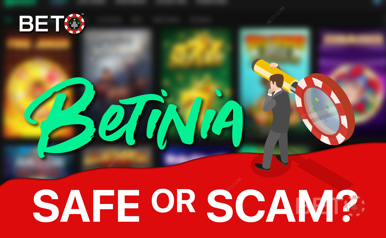 このカジノレビューでBetinia Casinoが合法かどうかを調べる