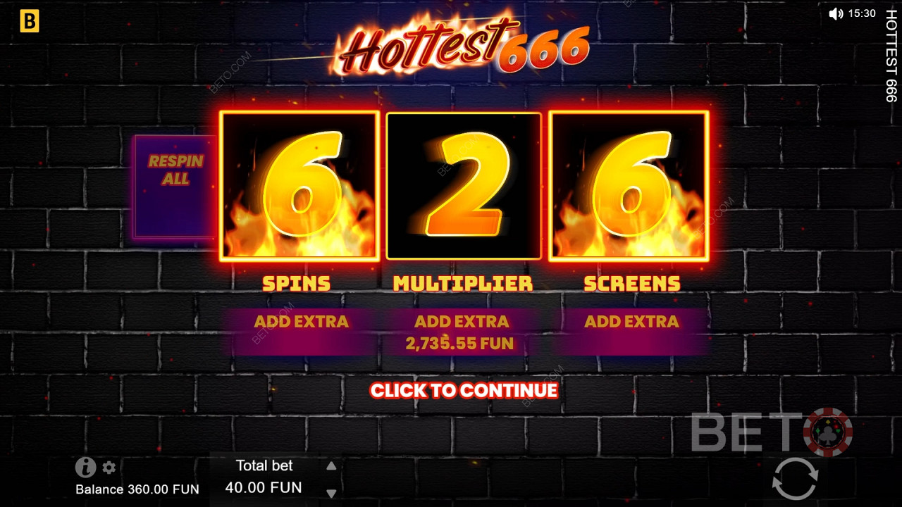 BGAMING「Hottest 666」の遊び方