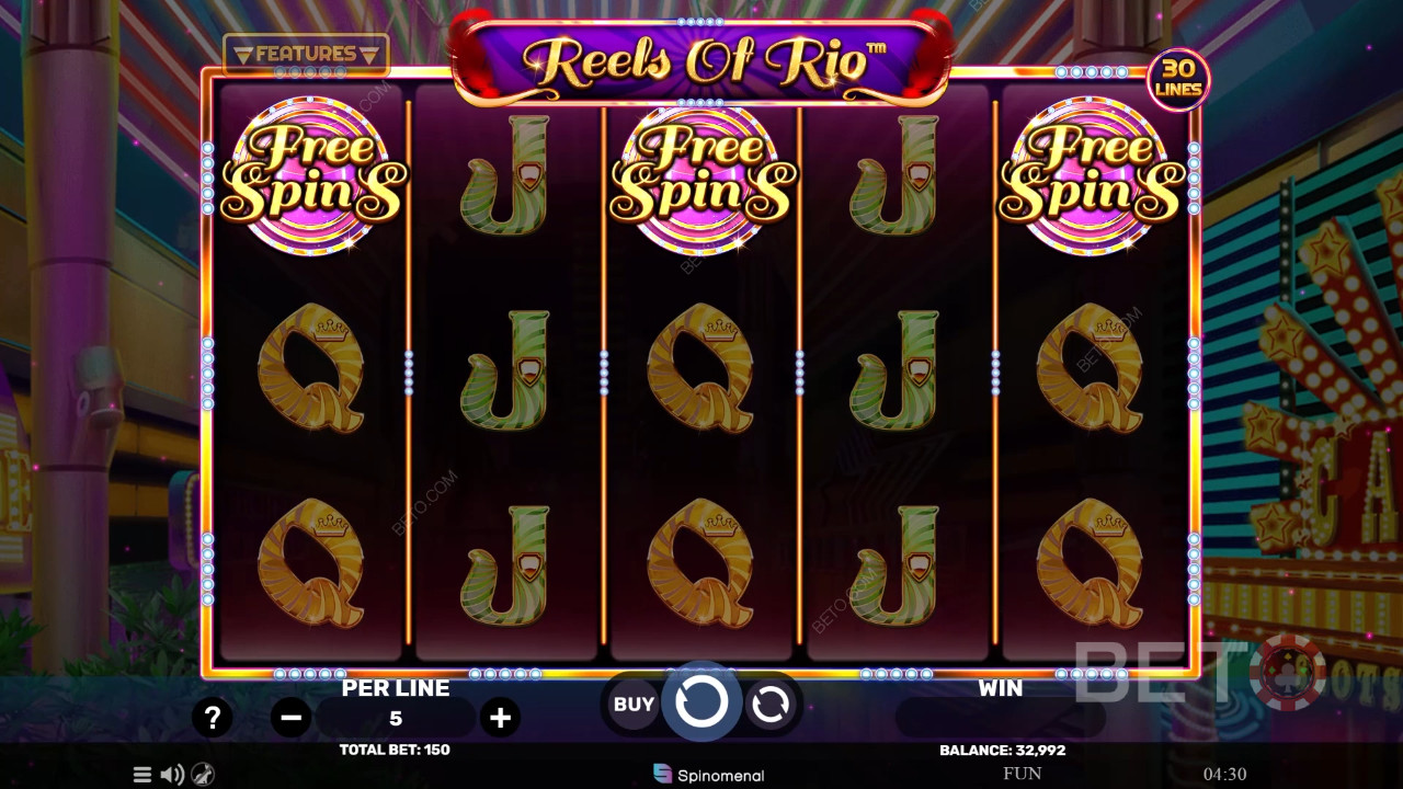 リオのリール - パーティータイム評価 by BETO Slots