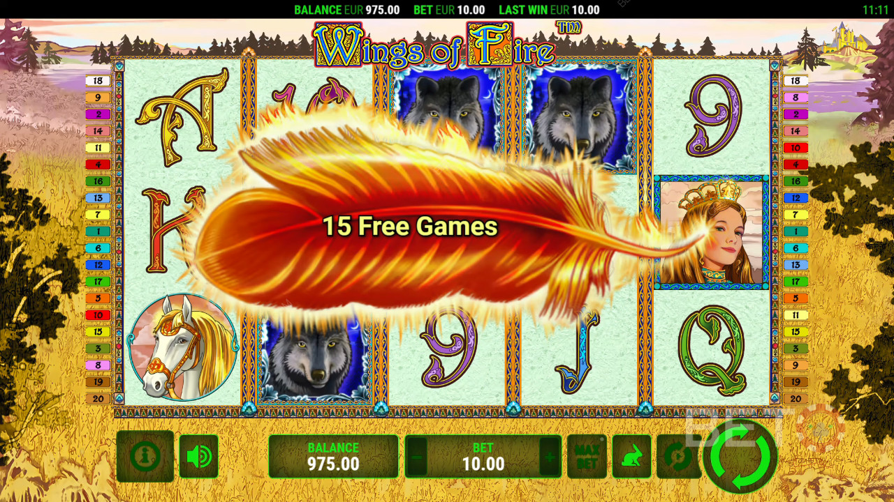 「Wings of Fire」のボーナス機能解説