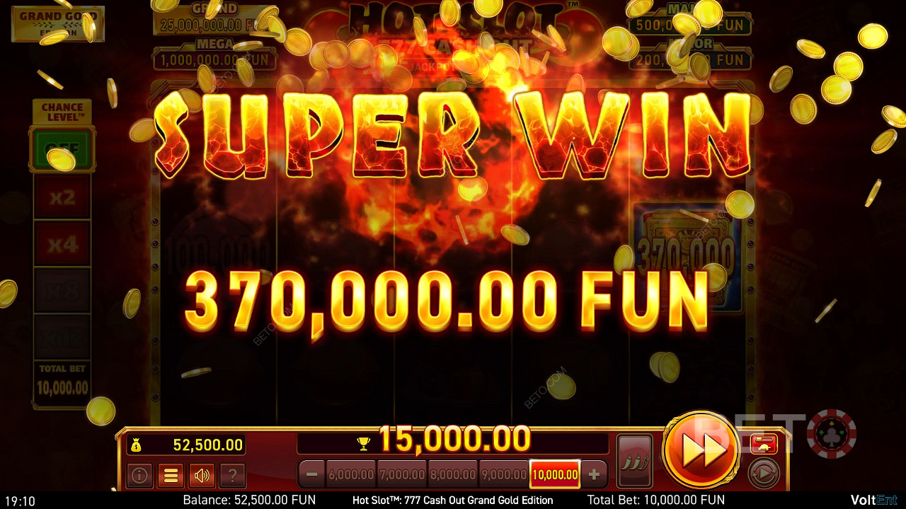 Hot Slot: 777 Cash Out Grand Gold Editionで最大2,500倍の配当獲得!