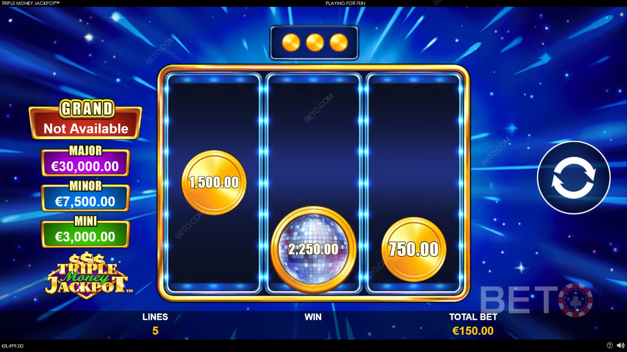 トリプルマネージャックポットで1,334倍の大勝利を狙え！