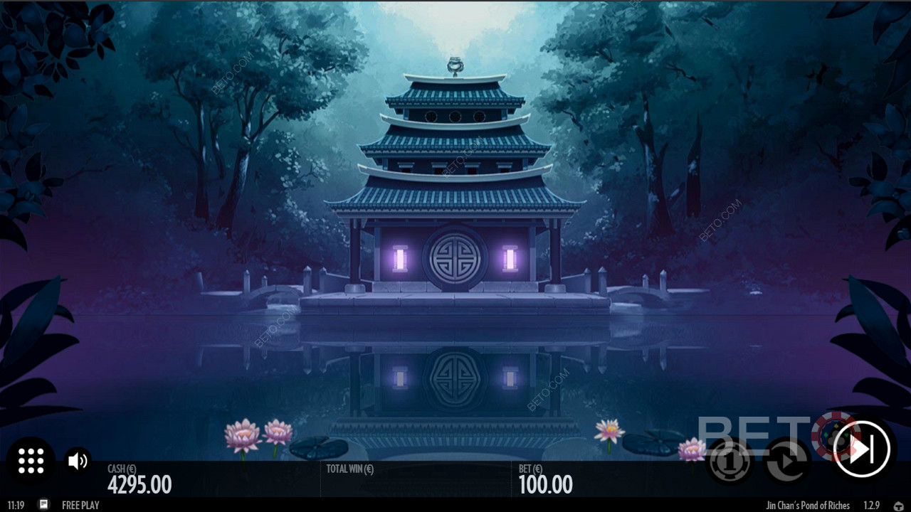 中国の神話をテーマにした美しいデザインの「ジン・チャンの富の池」（Jin Chan