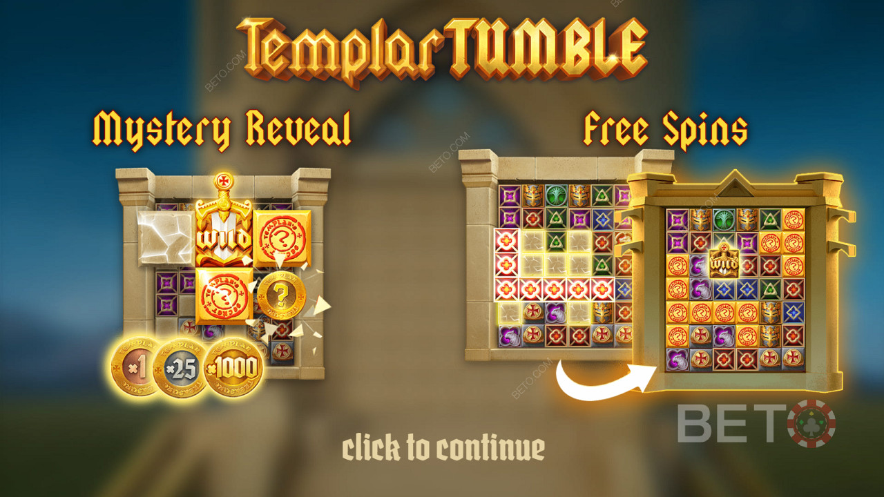 Templar Tumbleのイントロ画面