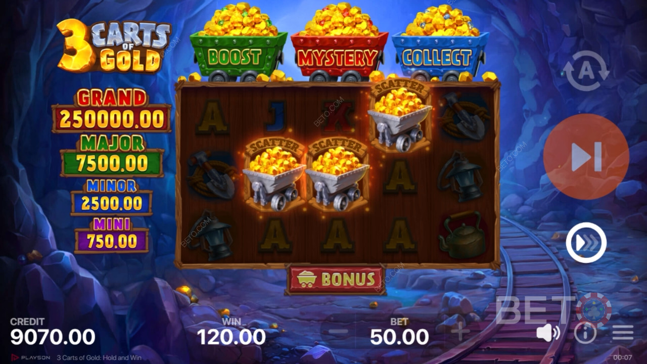 3 Carts of Gold: Hold and Win 無料プレイ