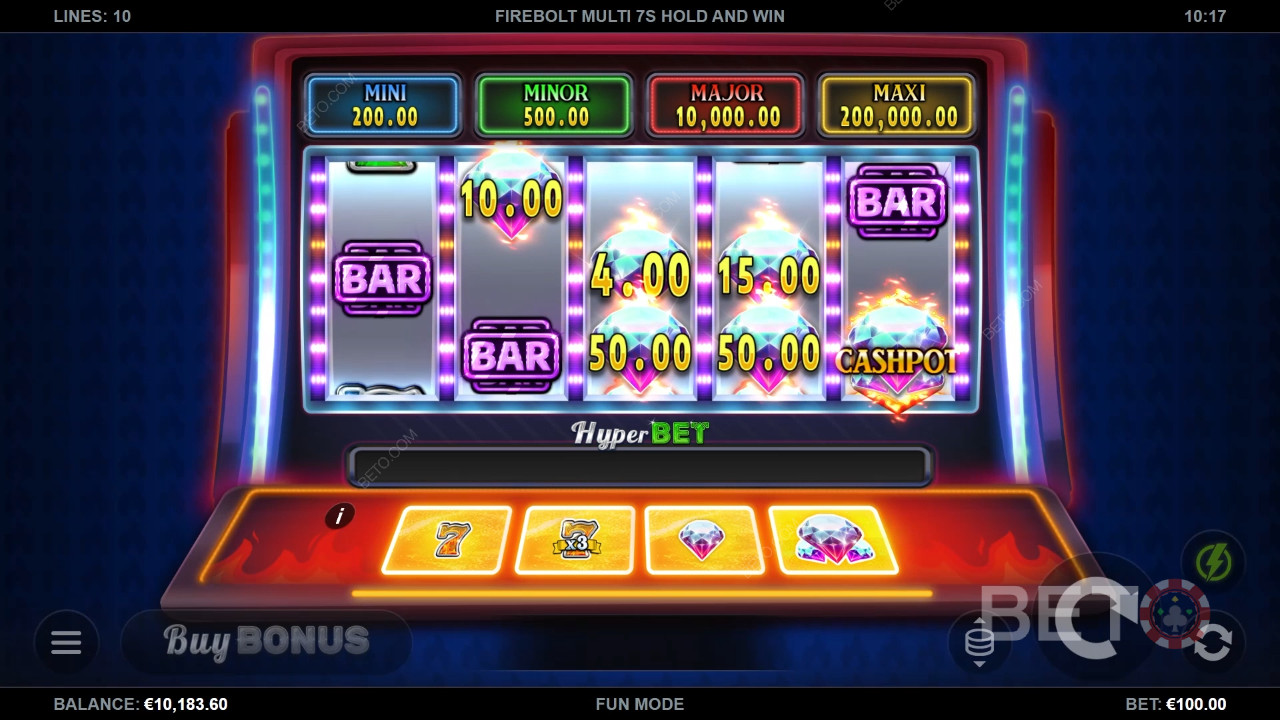 Firebolt Multi 7s Hold and Win 無料プレイ