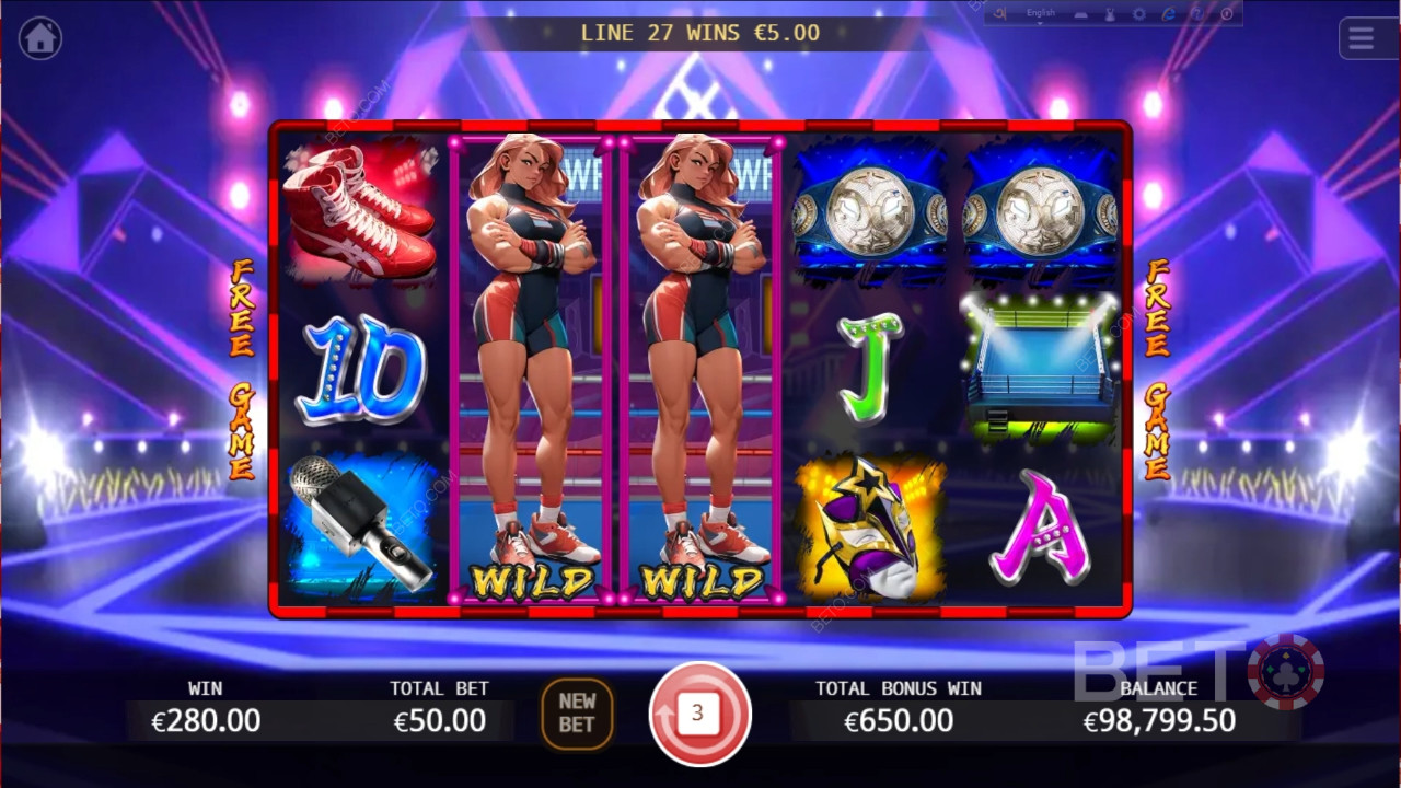 プロレスの女王スロット：BETO Slotsレビュー