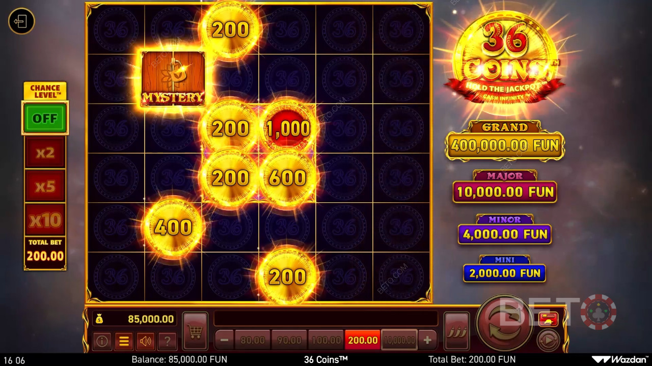 36 Coins 無料プレイ