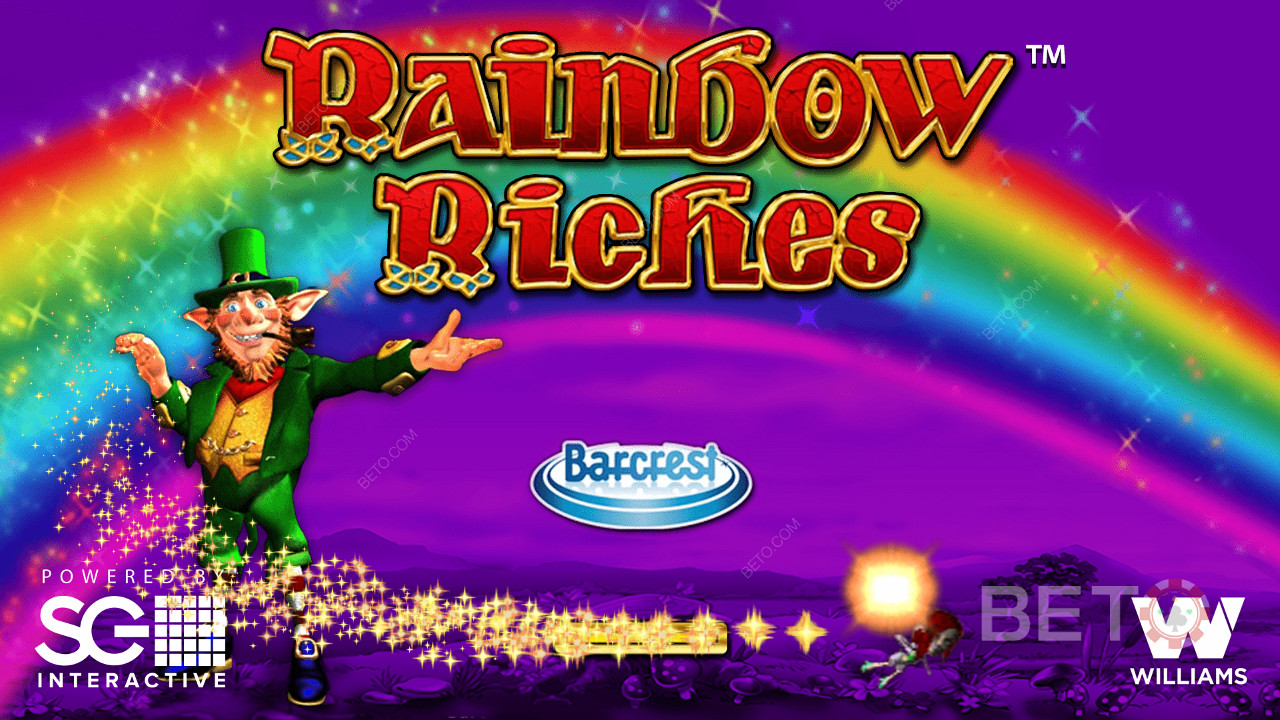Rainbow Richesオンラインスロットのオープニング画面