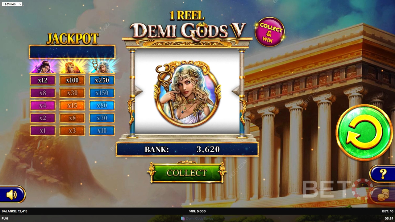 1 Reel - Demi Gods V 無料プレイ