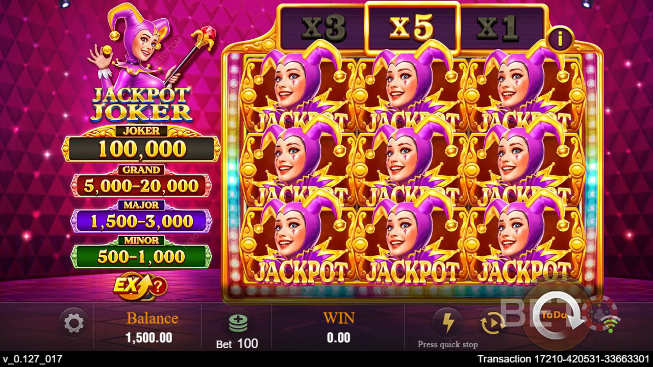 ジャックポット・ジョーカー：BETO Slotsレビュー