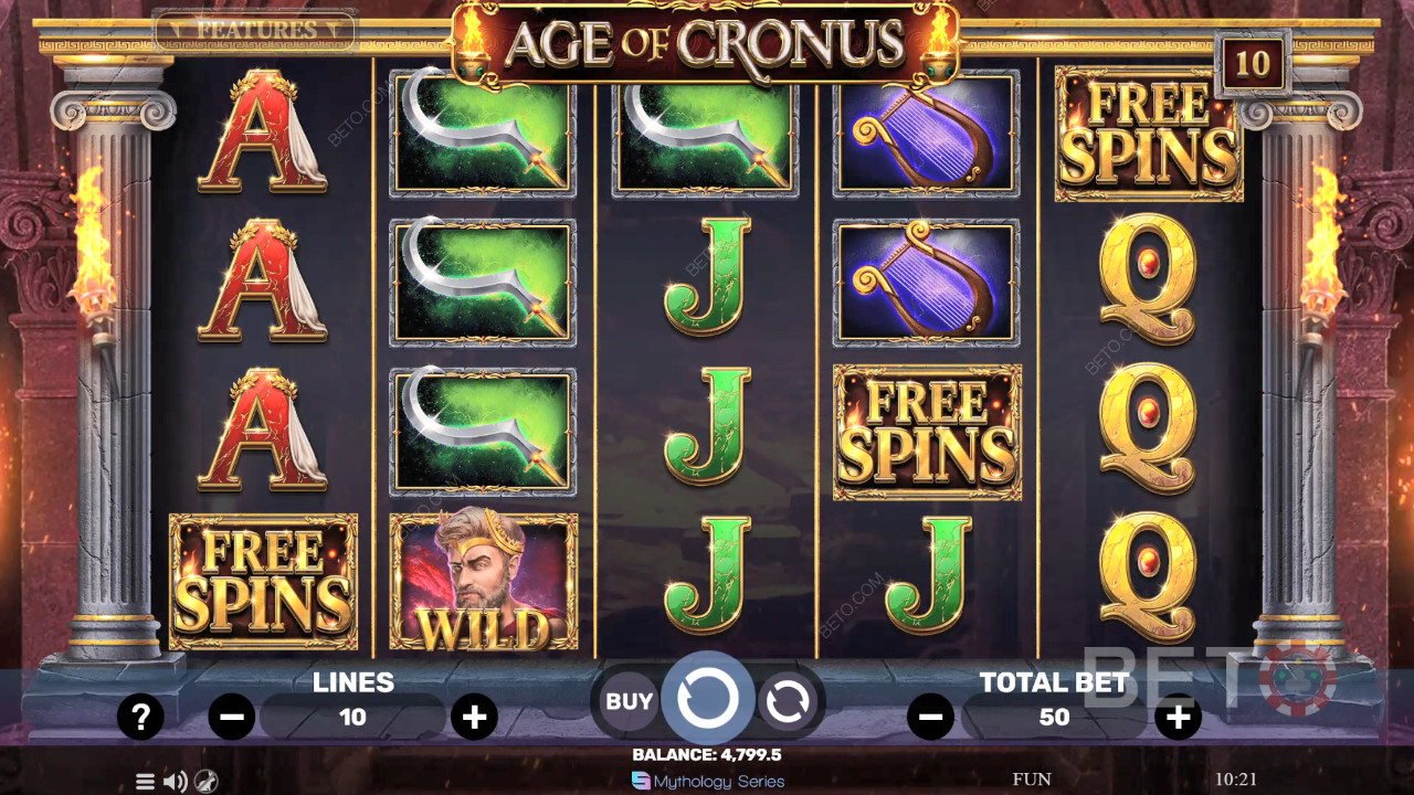 クロノス神のスロット評価 - BETO Slots