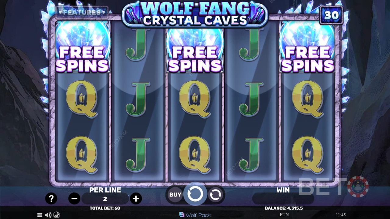 Wolf Fang - Crystal Caves 無料プレイ