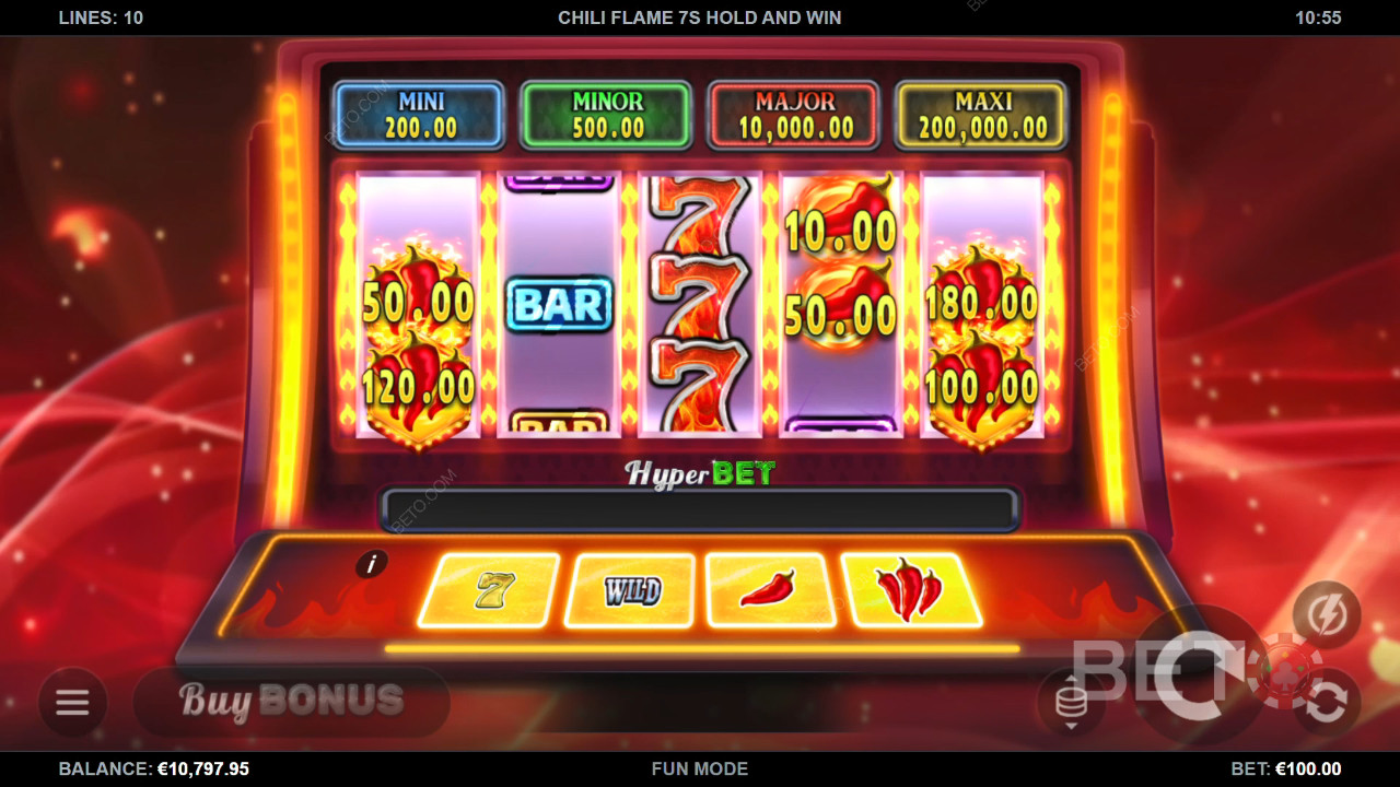 Chili Flame 7s Hold and Win 無料プレイ
