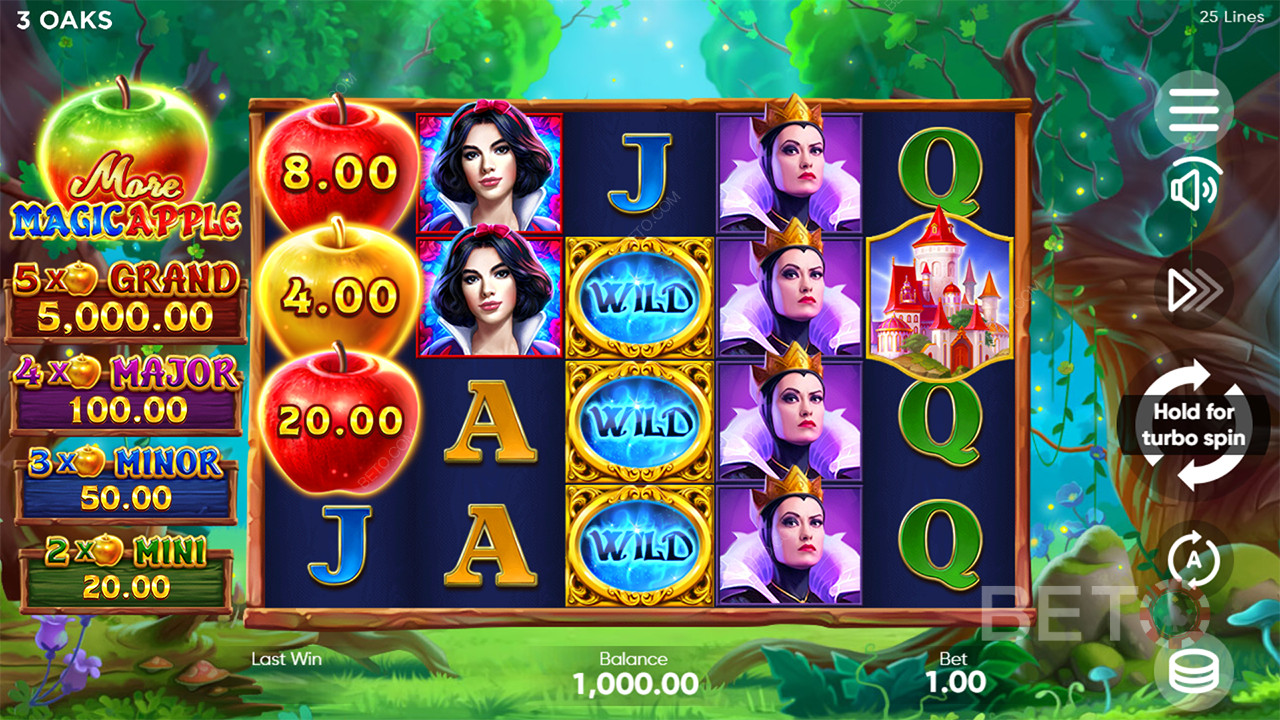 3 Oaks Gaming「モアマジックアップル」の遊び方