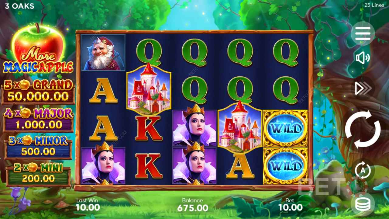 3 Oaks Gamingの「More Magic Apple」ボーナス機能解説