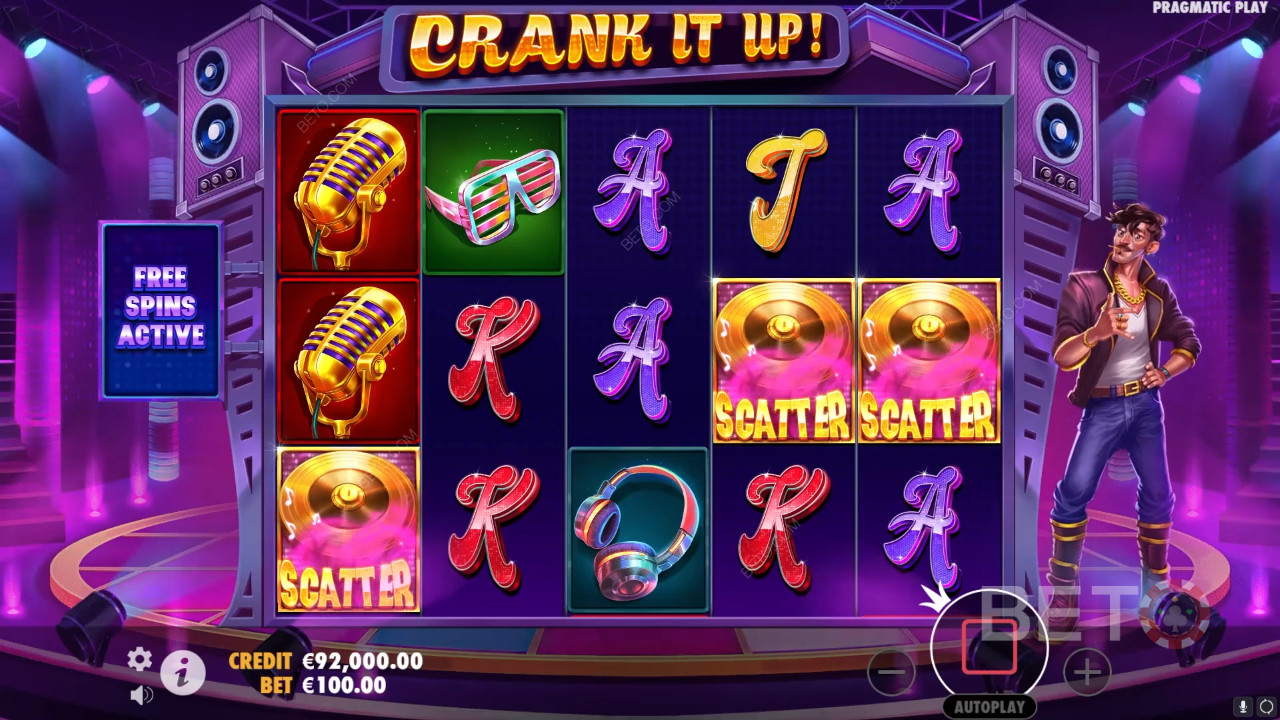 BETOスロットで「Crank It Up」をプレイ