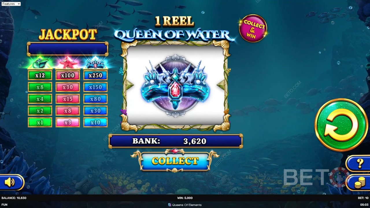 1 Reel Queen of Water 無料プレイ