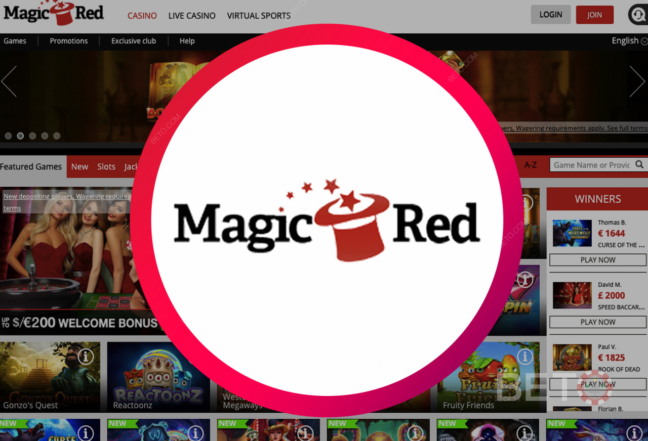 マジックレッドオンラインカジノ- ユーザーフレンドリーなウェブサイト