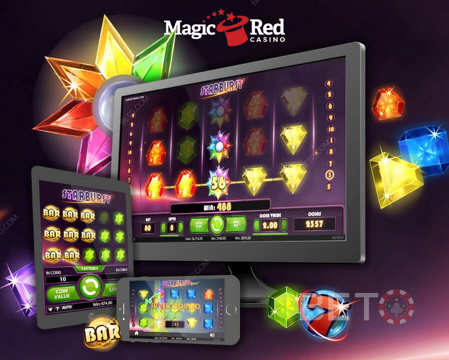 MagicRedモバイルカジノで無料プレイを始めましょう。