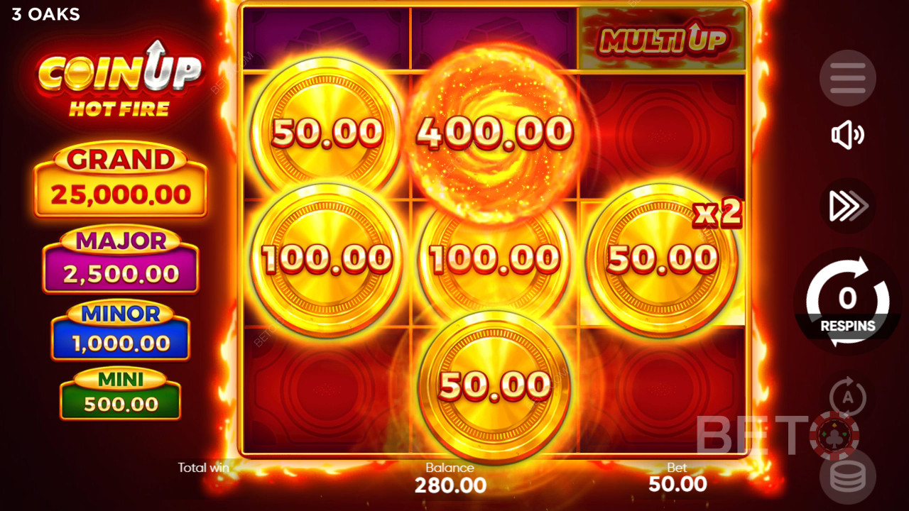 3 Oaks Gaming「Coin Up: Hot Fire」の攻略法