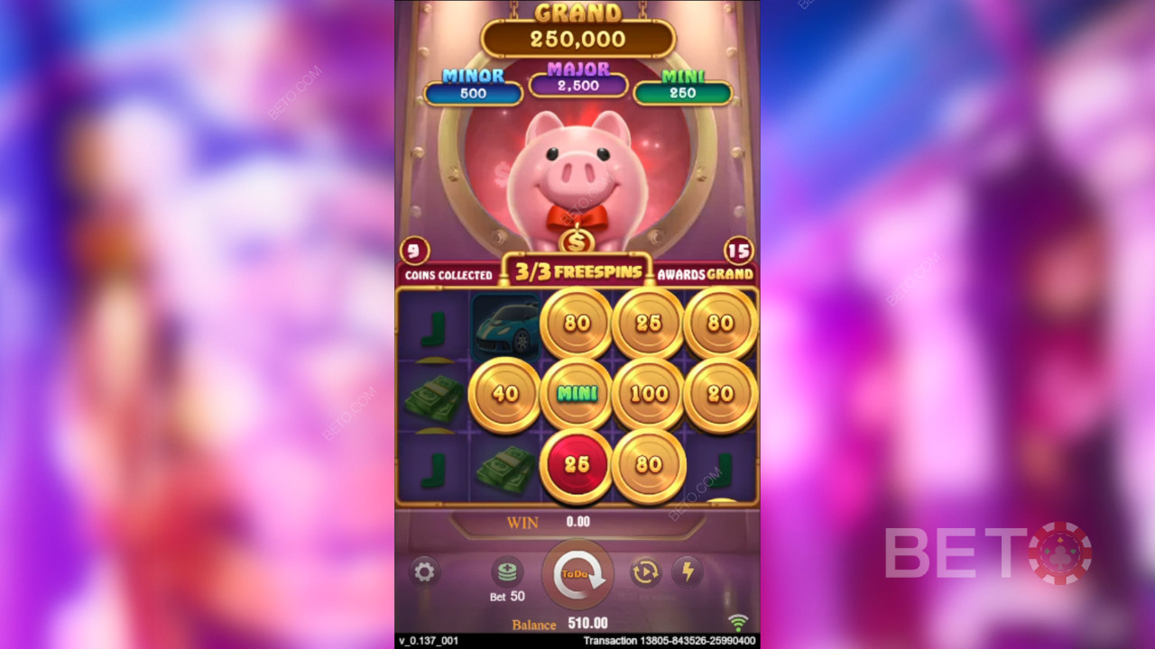 TaDa Gamingの「3 Lucky Piggy」の遊び方