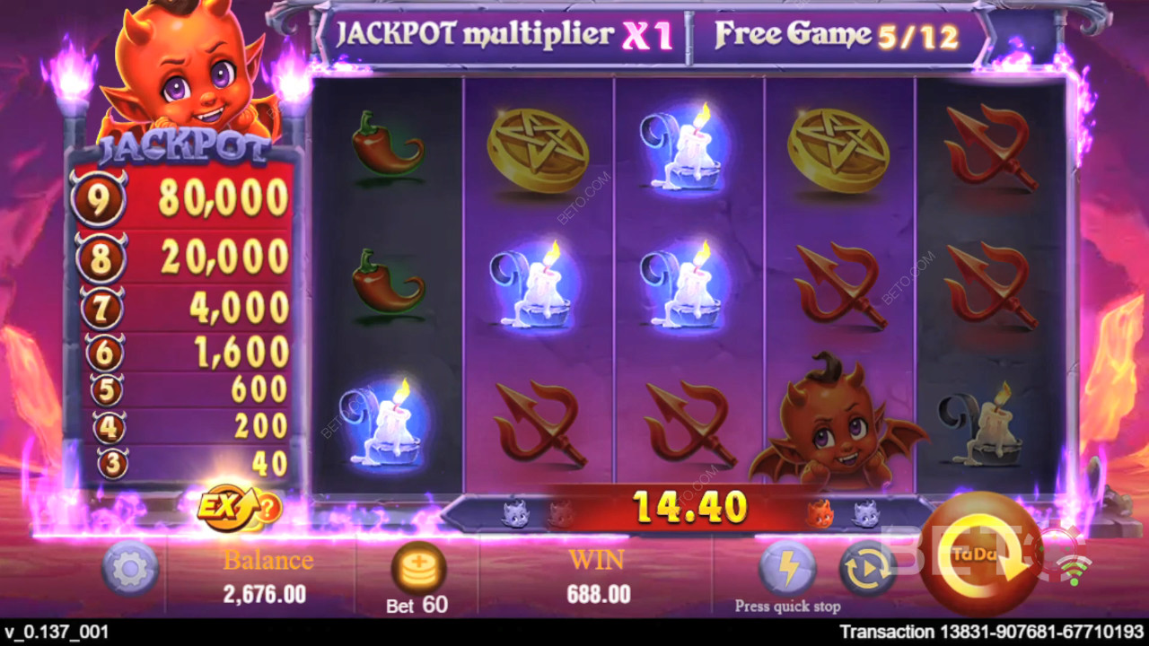悪魔の炎スロットで10,000倍の大勝利を狙え！