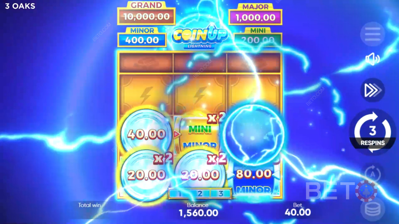 BETO Slotsが贈る「コインアップ: ライトニング」レビュー