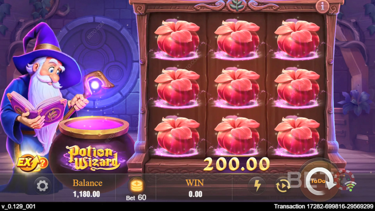 ポーション魔法師：BETO Slotsレビュー