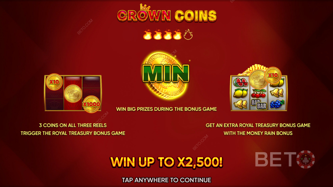 Crown Coinsのボーナス機能を徹底解説 by Endorphina