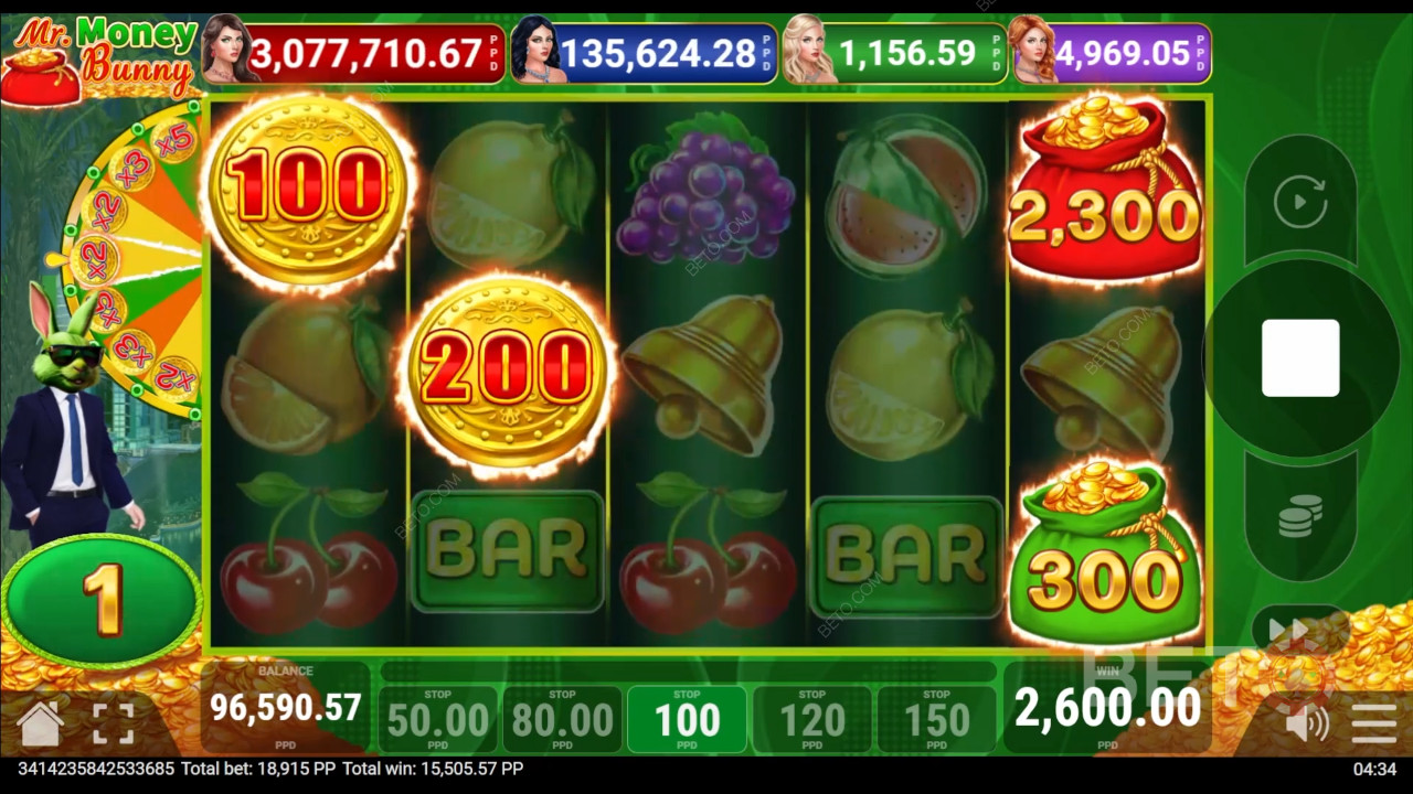 PatePLAYの「Money Bunny」の遊び方