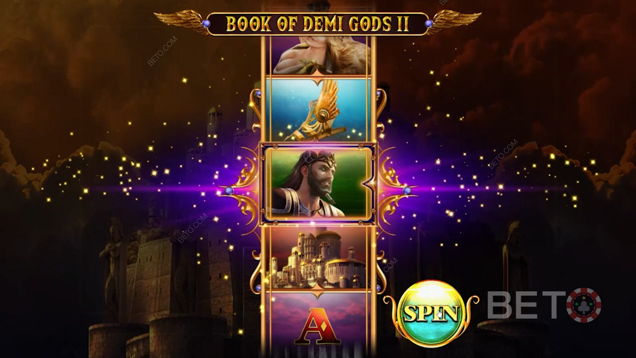 Book Of Demi Gods 2で拡張シンボルを選択する。