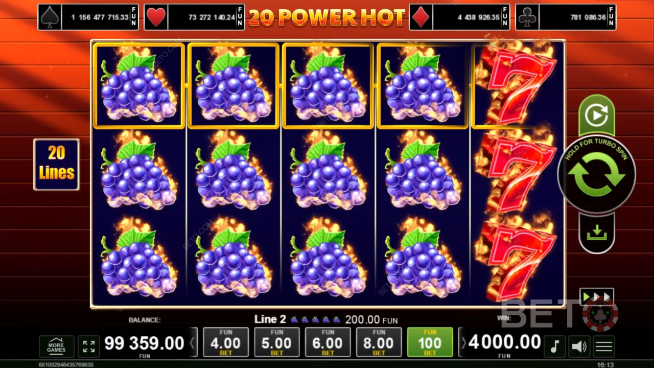 BETOスロットで大熱狂！20パワーホット徹底レビュー