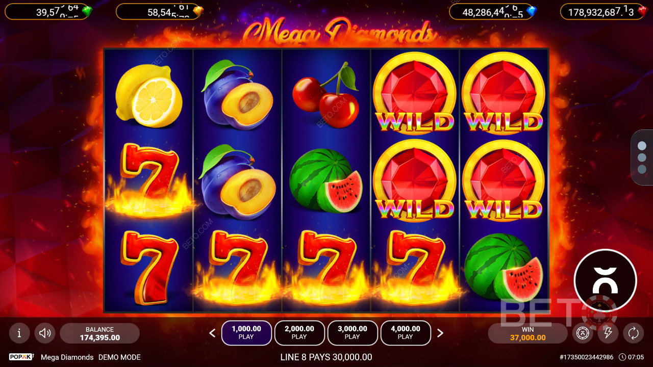 Mega Diamonds (Popok Gaming) 無料プレイ