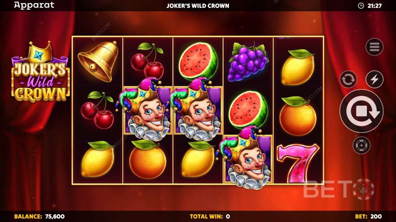 ジョーカーズワイルドクラウン：BETO Slotsレビュー