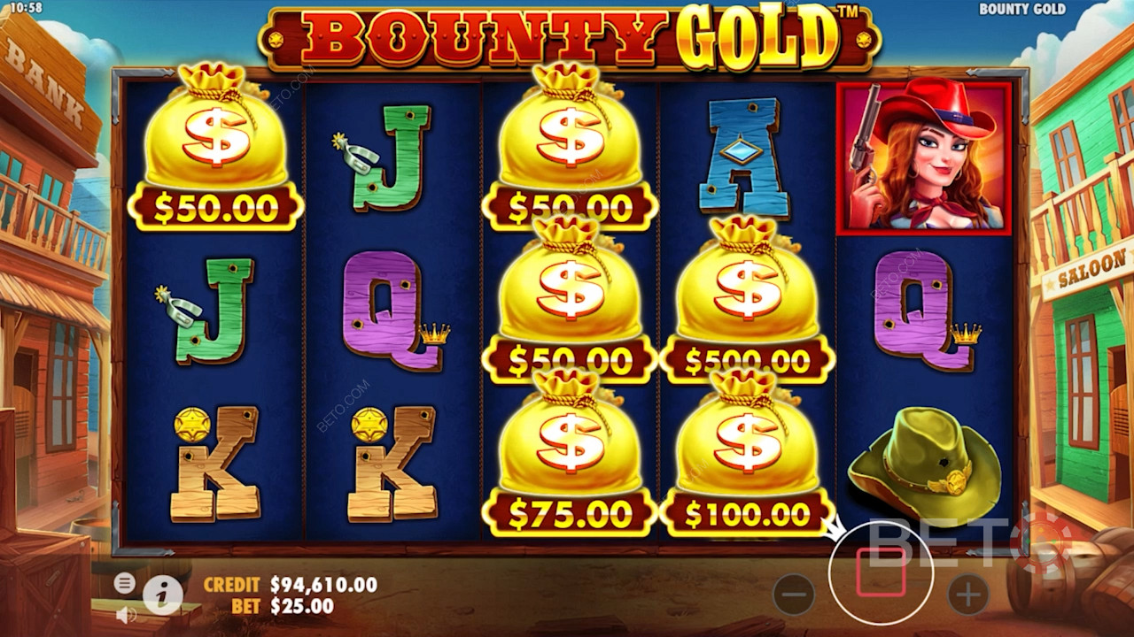 Bounty Goldの盤面に描かれた金券ショップのシンボル