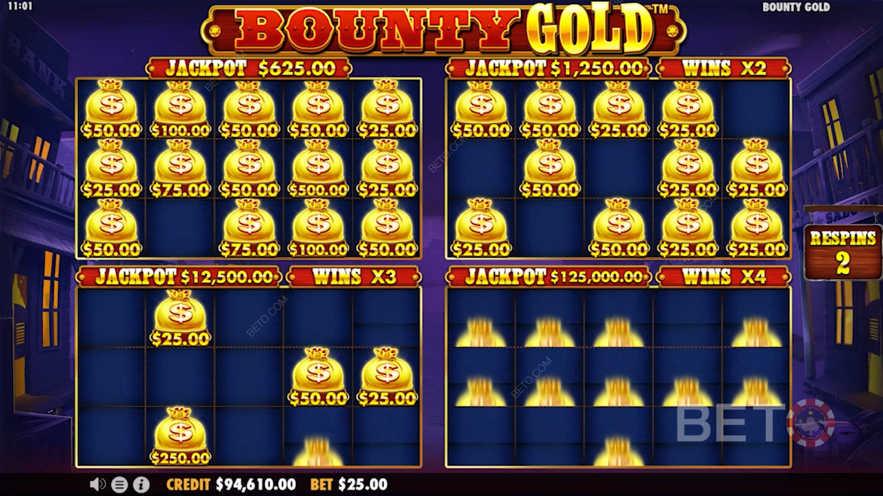 Bounty Goldのスペシャルマネー・リスピン・ボーナス