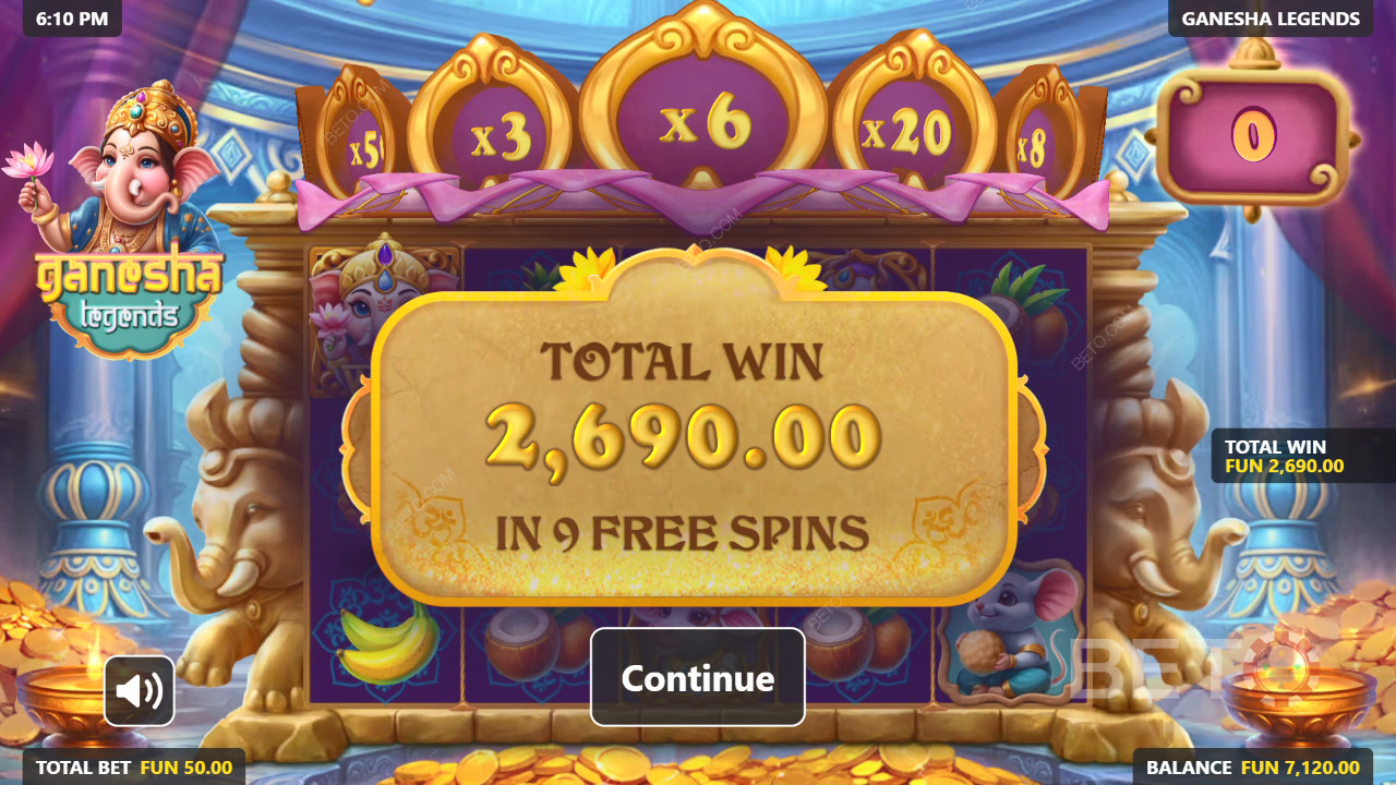 ガネーシャ伝説スロットで5,000倍の大勝利を狙え！