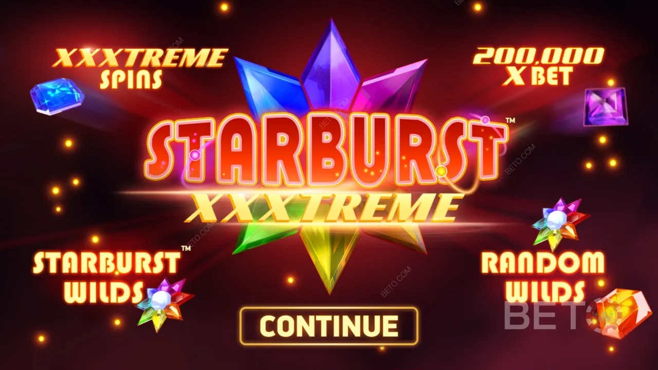 StarburstXXXtreme ビデオスロットのゲーム性